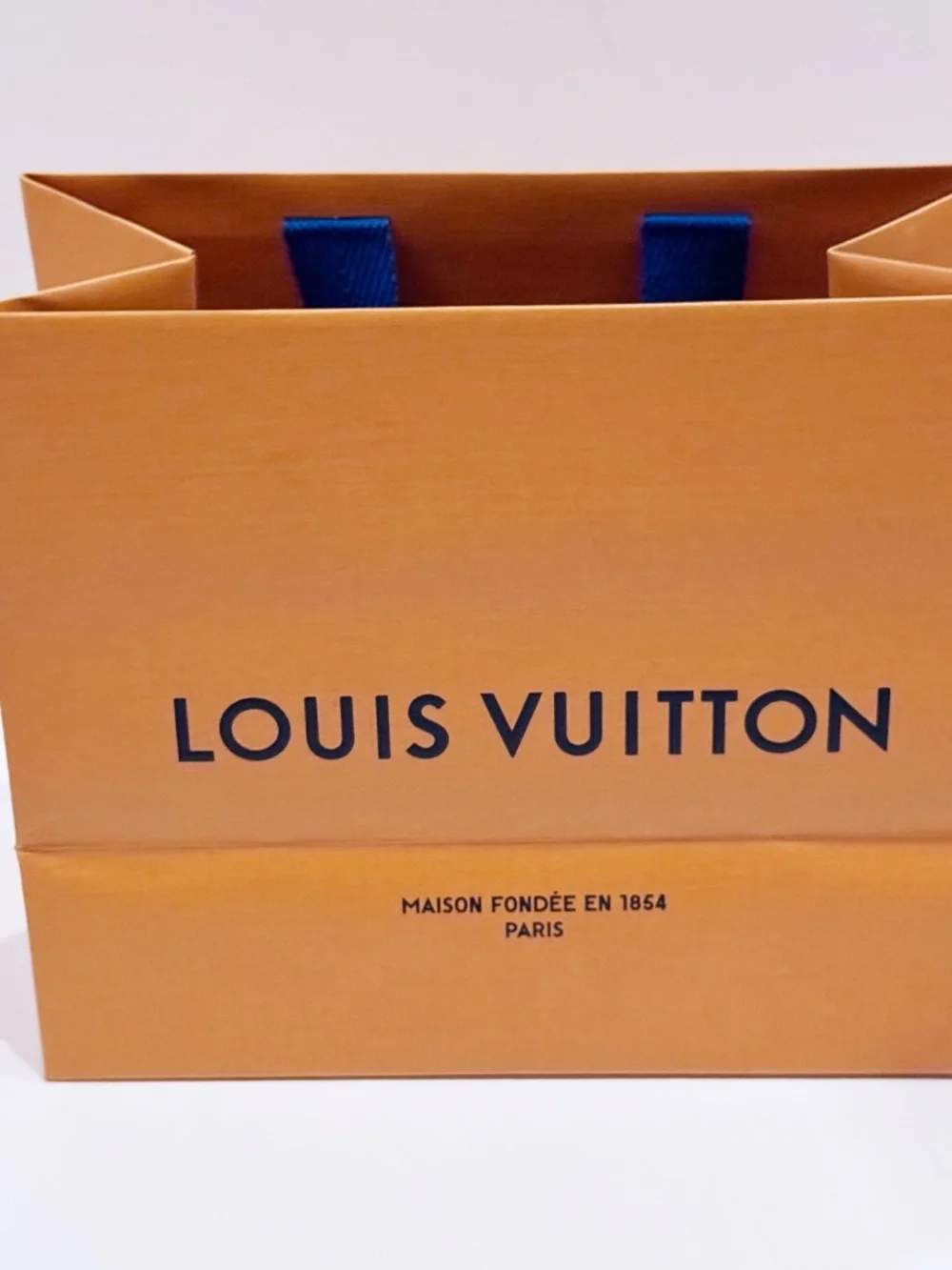Louis Vuitton Orange Gift Bag + Small Drawer Box Ribbon Envelope Empty Set